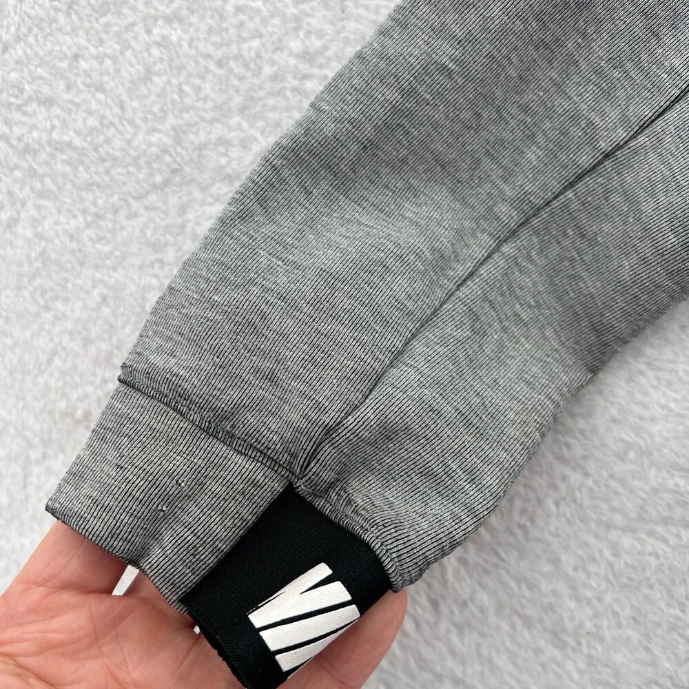 Nike Hoodie Boys XS Gray Full Zip Zip Long Sleeve‎ Jacket Logo Youth Extra Small